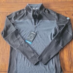 Men's Half-Zip Performance Sweater - Gray/Black